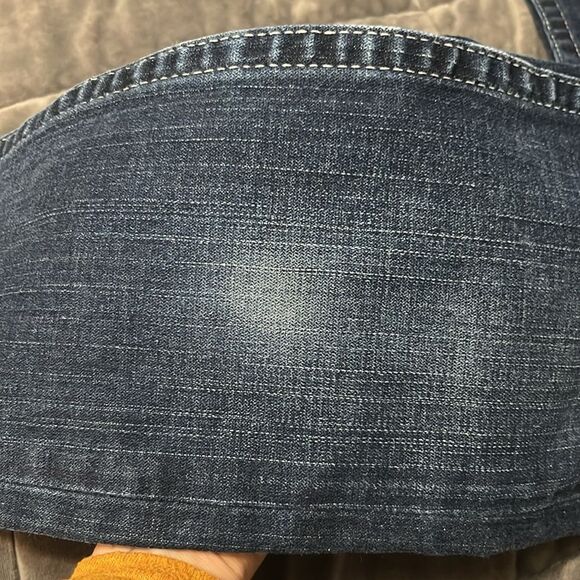 True Religion Disco Julie Big T Dark Denim Sequins Horseshoe Embellished Jeans - Picture 15 of 15